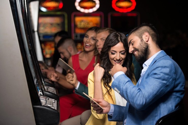 Multi-table live casino studio view with dealer interface
